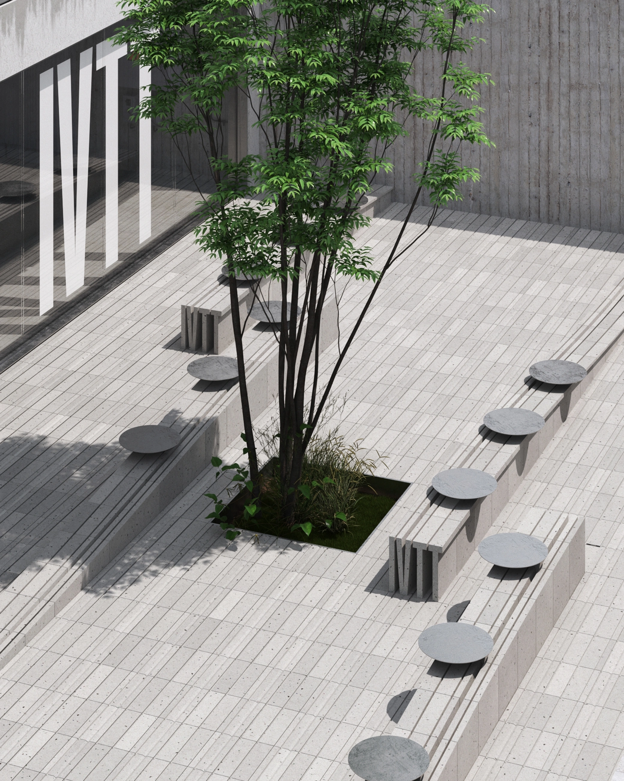 Monogram Pavement, MONOGRAM™ · 바닥 · INVENTECT 1